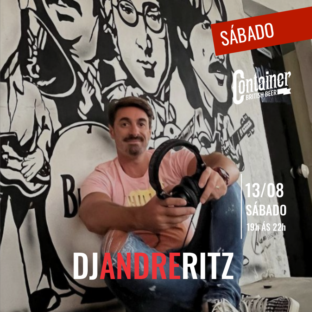 DJ André Ritz no pátio da Container | Blumenau, aqui a vida acontece!